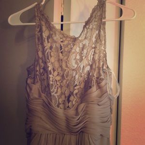 David’s bridal biscotti bridesmaid dress